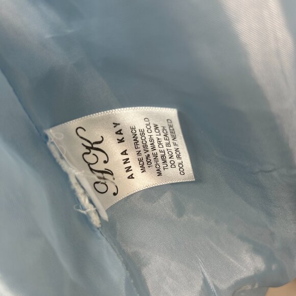 Anna Kay ladies blazer large blue suit jacket double breasted capsule minimalist - Picture 4 of 12